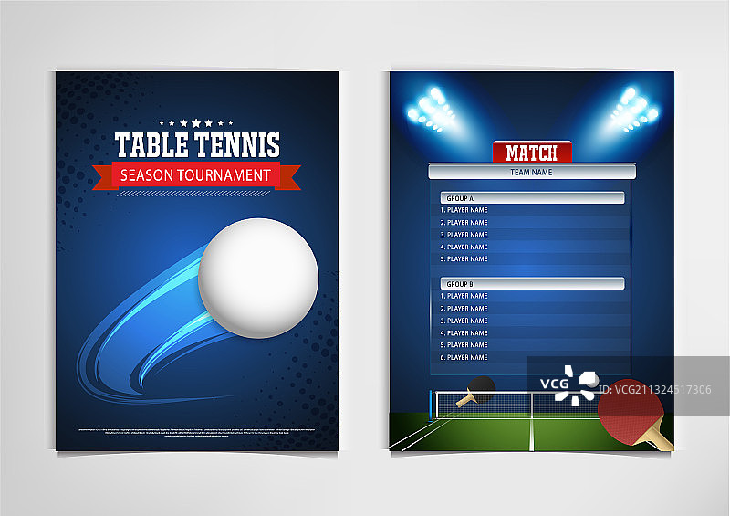 乒乓球比赛海报图片素材