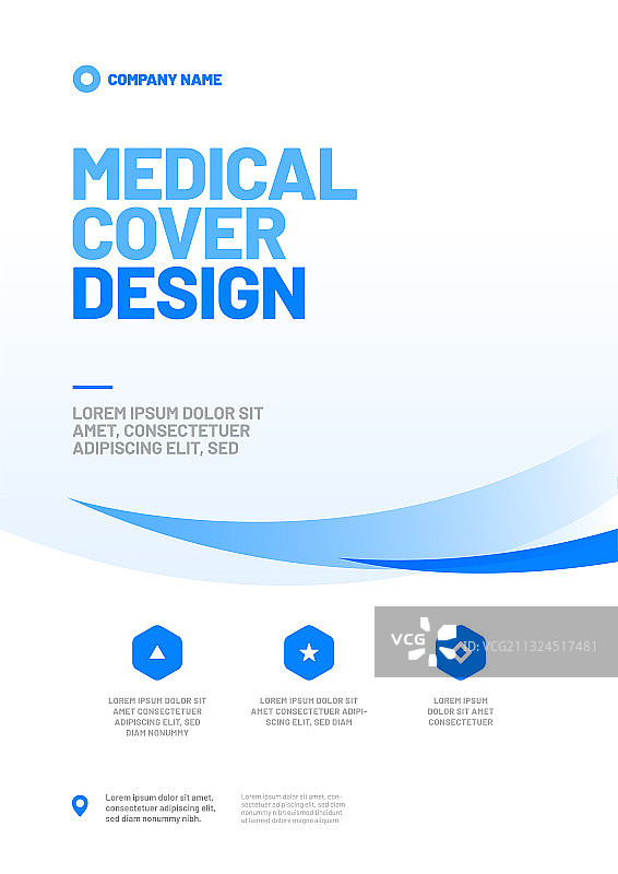 A4医药布局设计模板图片素材