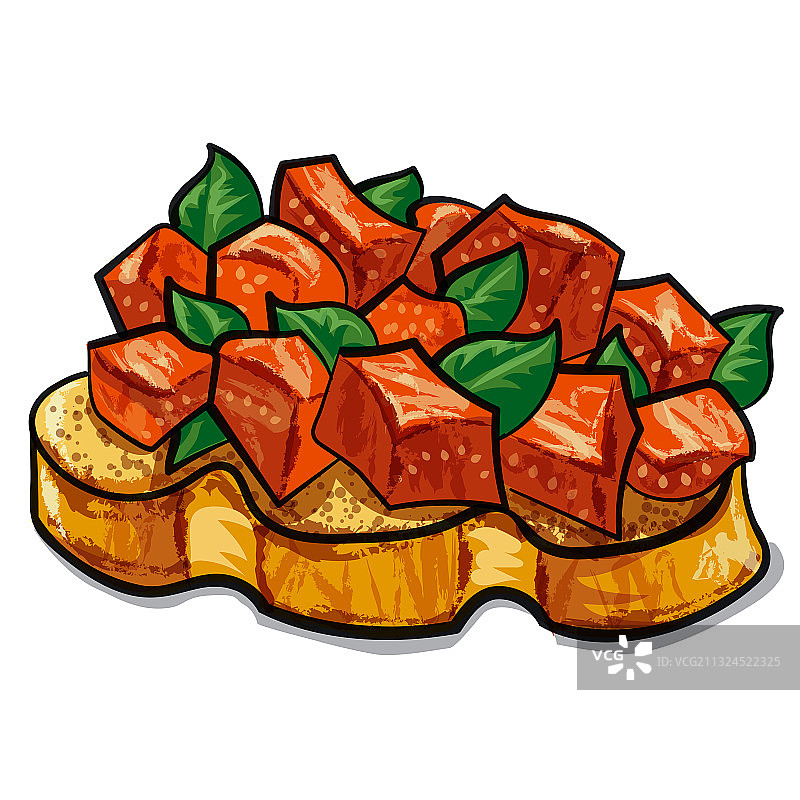 传统意式烤面包图片素材