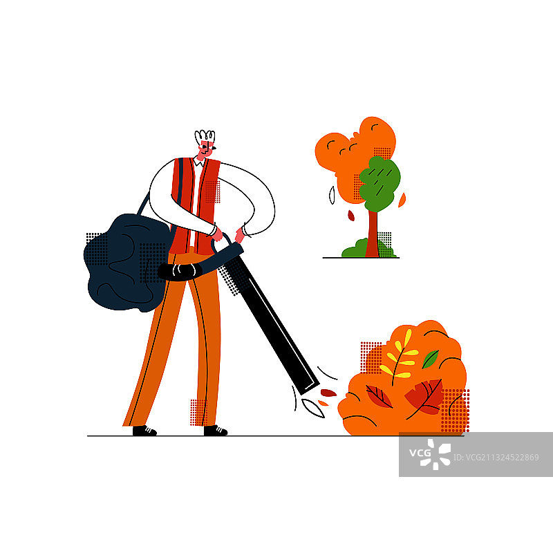 清洁后院，维护公园图片素材