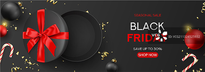 黑色星期五促销横幅模板图片素材