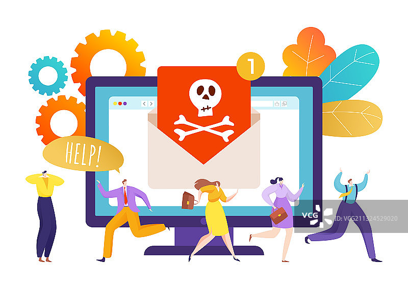 电脑网络安全病毒数据保护图片素材