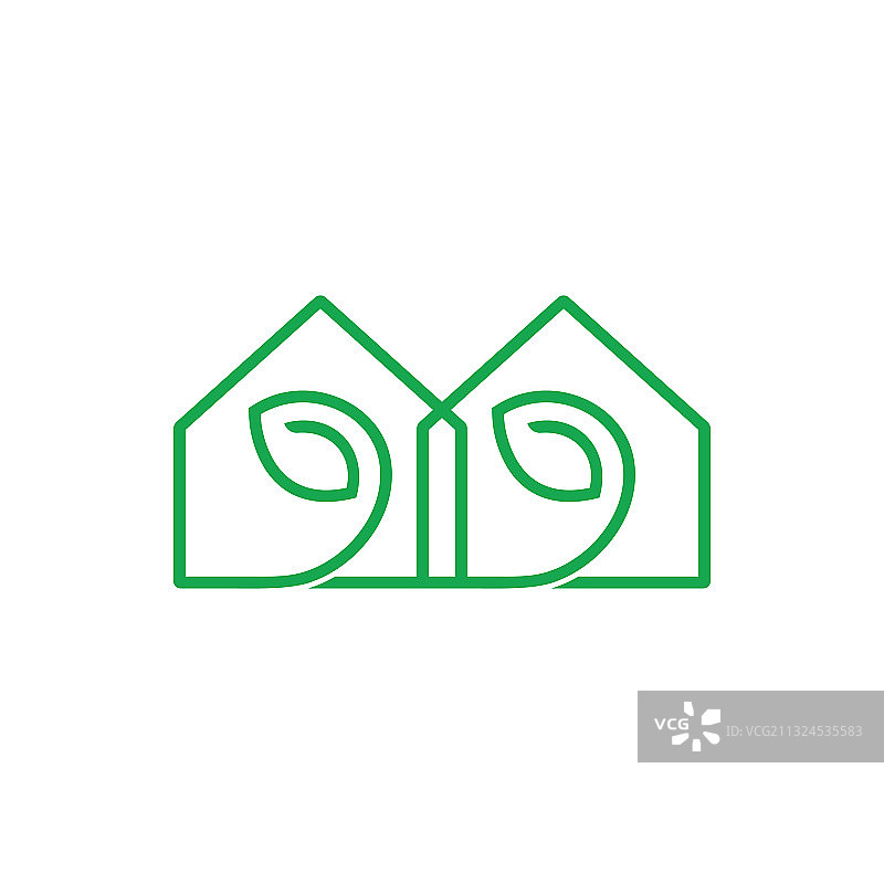 家：树叶自然居民象征图片素材