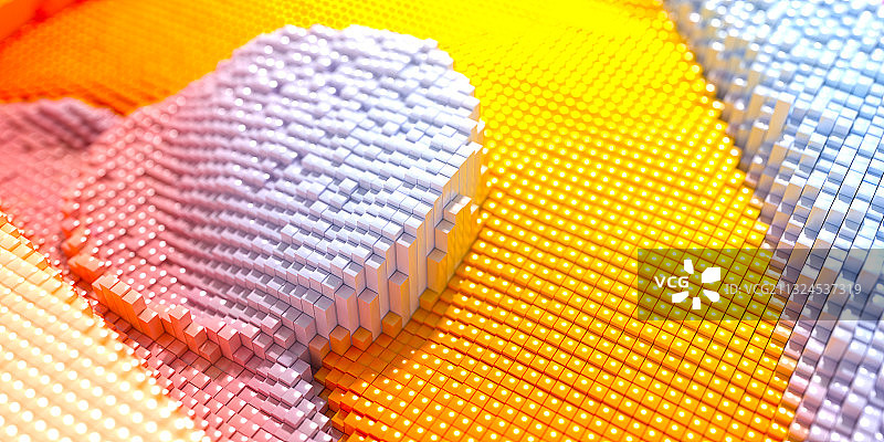 3D抽象五彩几何背景壁纸图片素材