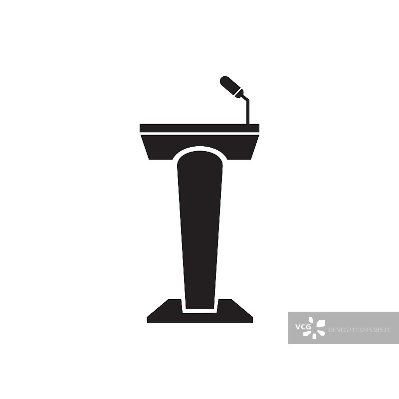 讲台图标Logo设计模板图片素材