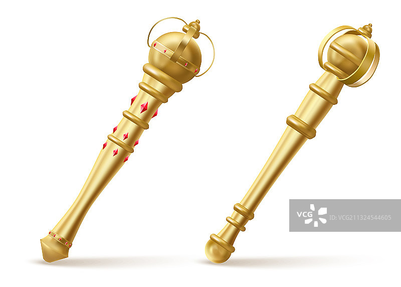 国王或女王的金色权杖图片素材