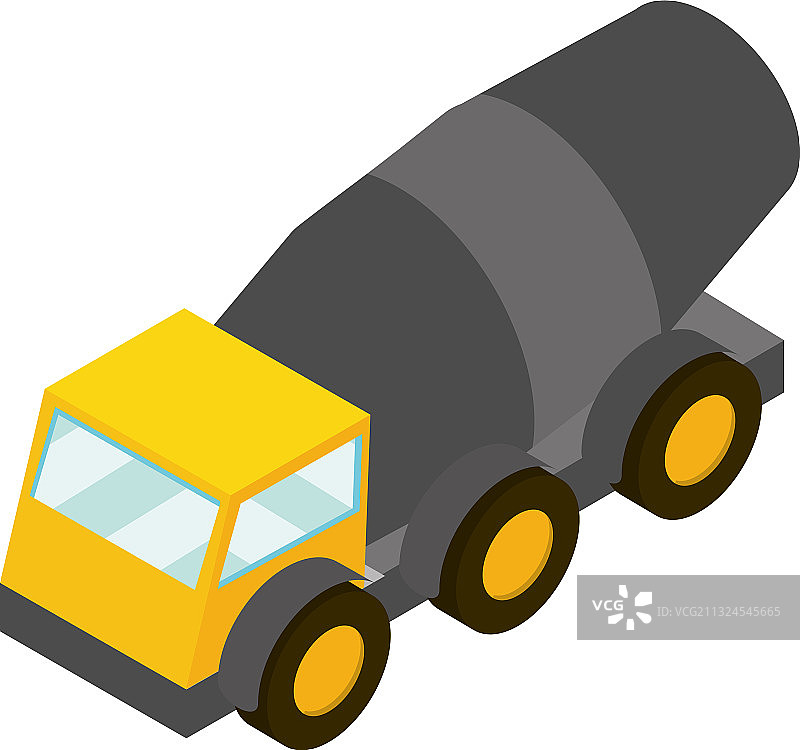 2.5D混凝土搅拌车图片素材