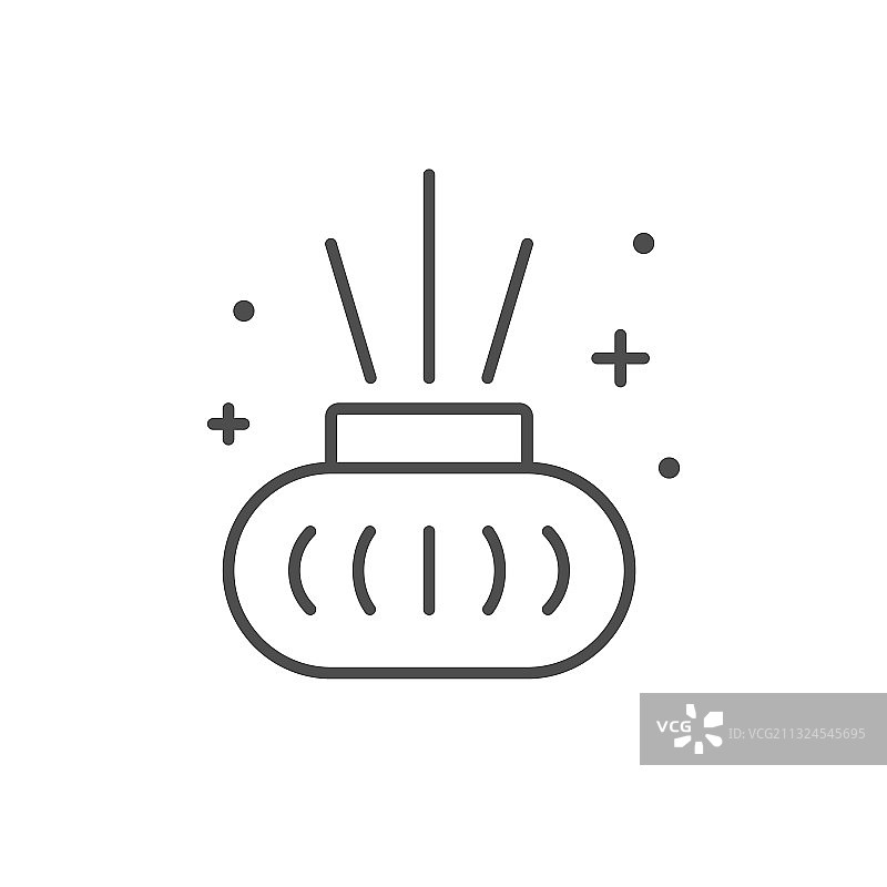 香薰棒线条轮廓图标图片素材