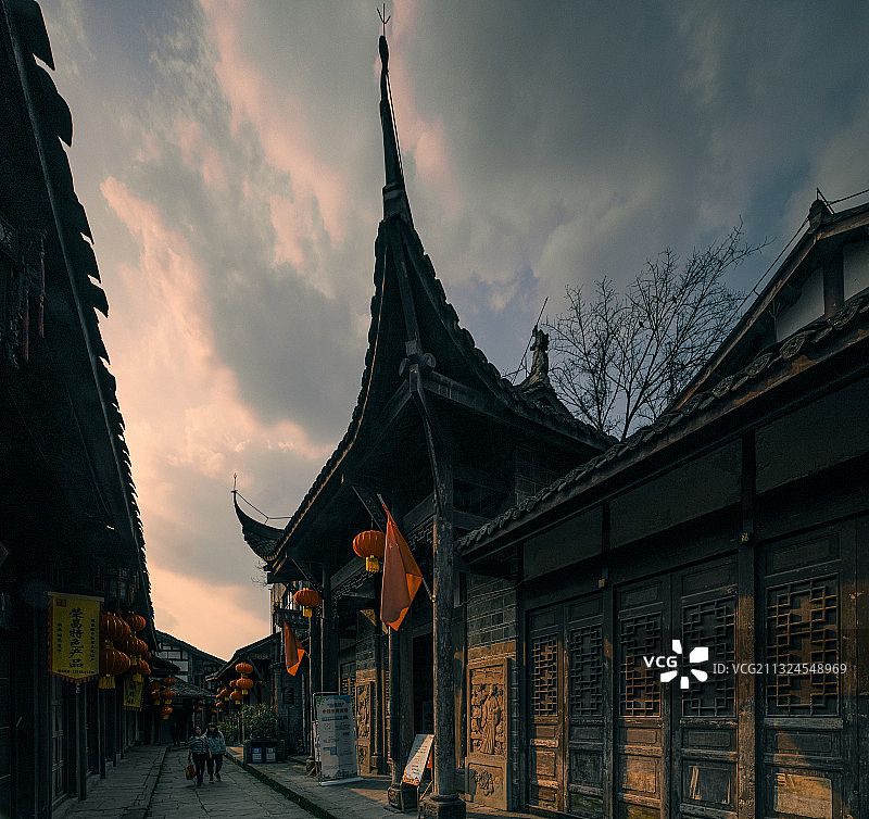 万灵古镇 重庆图片素材