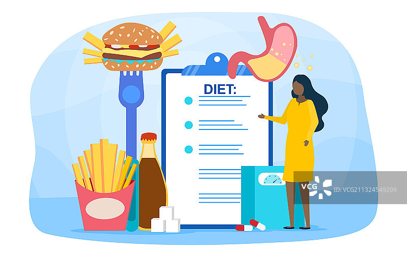 暴饮暴食问题抽象概念图片素材