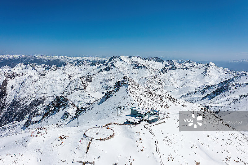 达古冰川风景名胜区，风光图片素材
