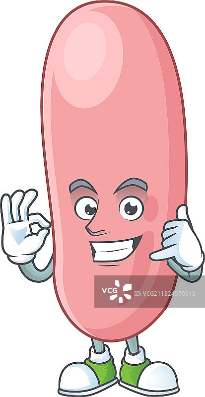 嗜肺军团菌吉祥物打电话图片素材