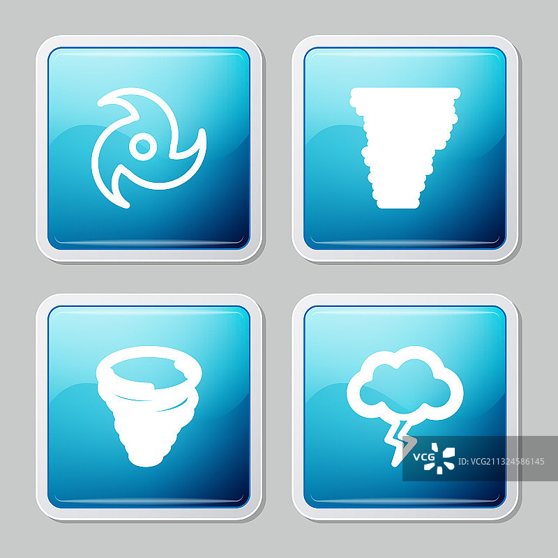 龙卷风和风暴图标合集图片素材