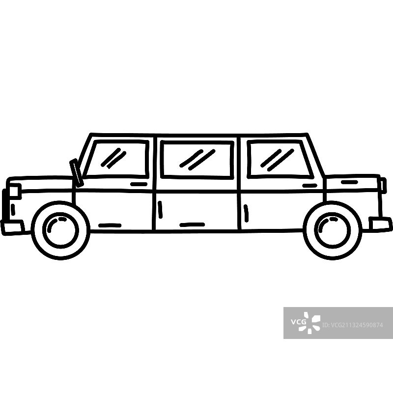 利穆赞图标手绘或黑色轮廓图片素材