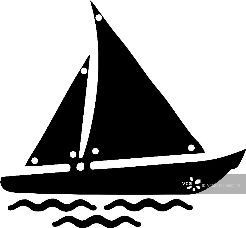 帆船图标图片素材