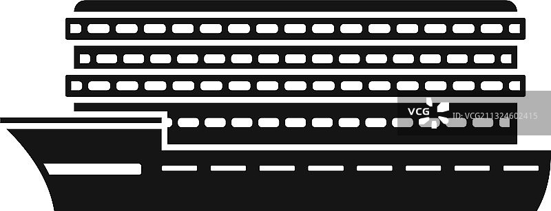 客运游轮简约风格图标图片素材