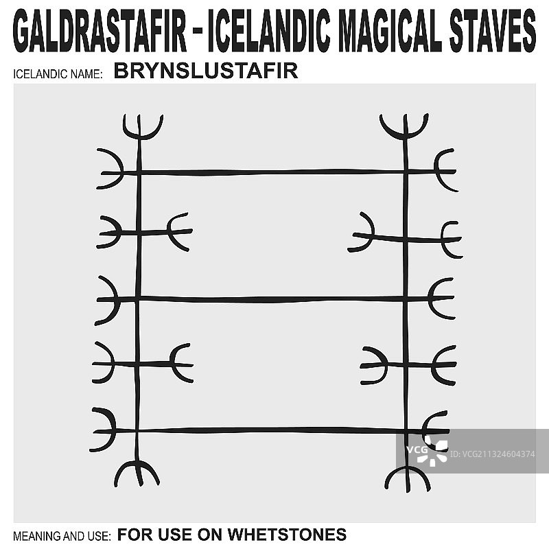 冰岛魔法Staff符文图片素材