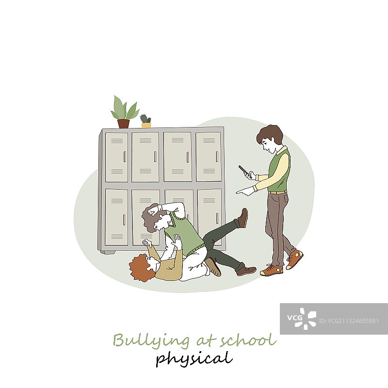 男学生行为图片素材