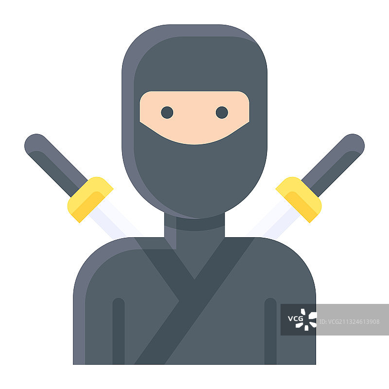 万圣节忍者服装图标图片素材