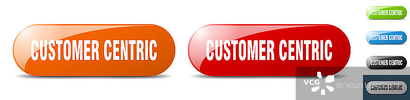 以客户为中心的按钮按键标志按钮设置图片素材