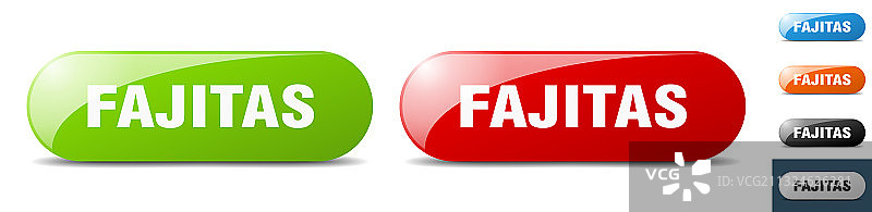 墨西哥卷饼按钮钥匙标志按钮设置图片素材