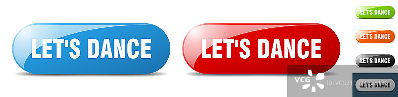 让我们跳舞按钮按键标志图片素材