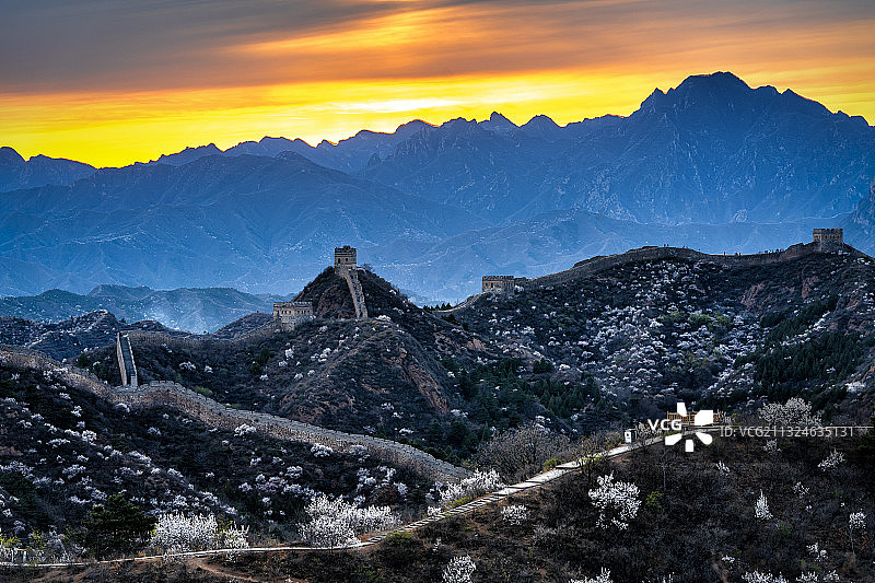 金山日落图片素材