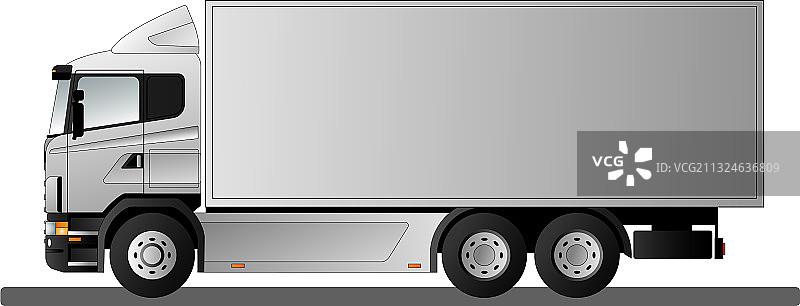 带保温车厢的卡车图片素材