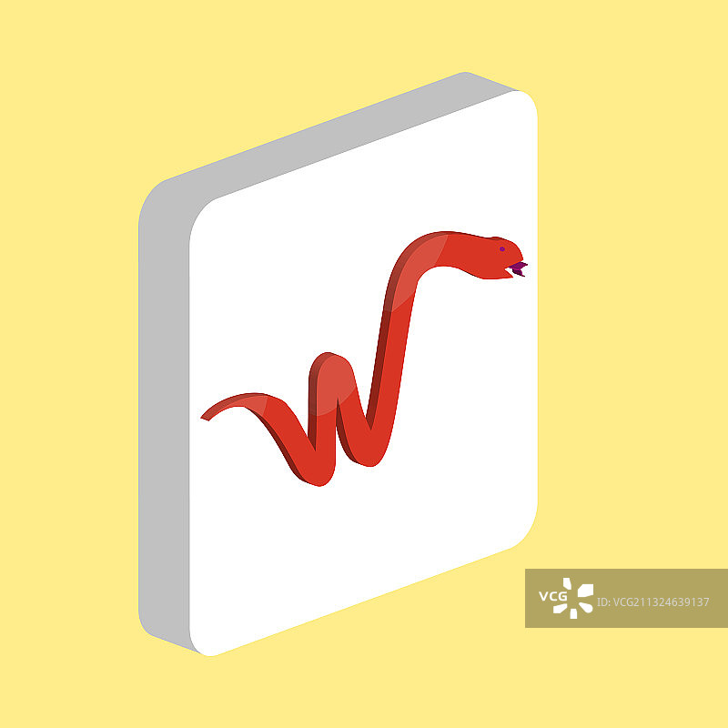 用于网页的蛇形简约图标设计模板图片素材