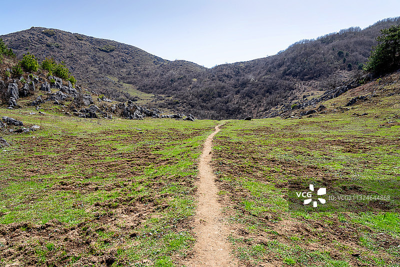 秦岭镇安北阳山喀斯特地貌图片素材