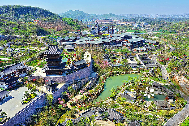 即将开园的2021年第十一届江苏省园艺博览会主园-江苏园博园图片素材