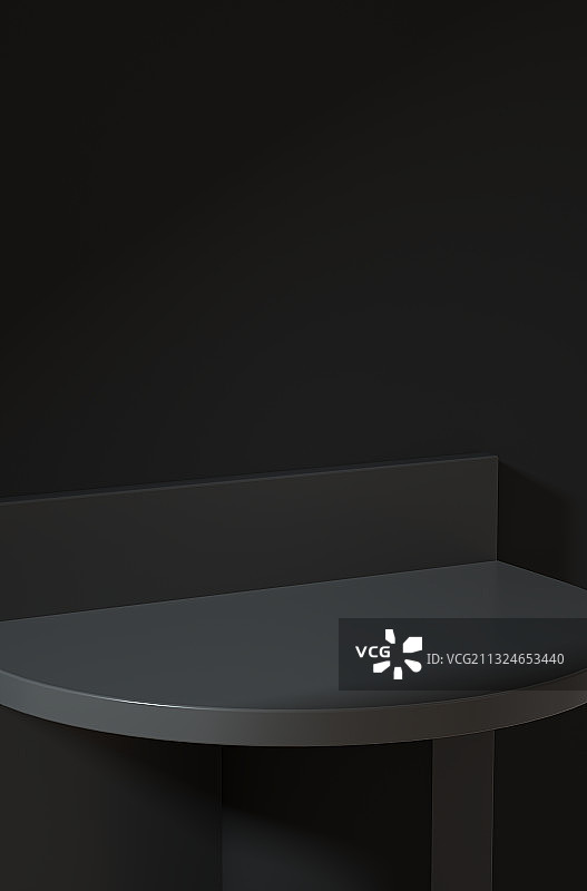 黑色三维产品展台背景图片素材
