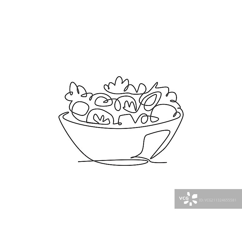 风格化连续单线画图片素材