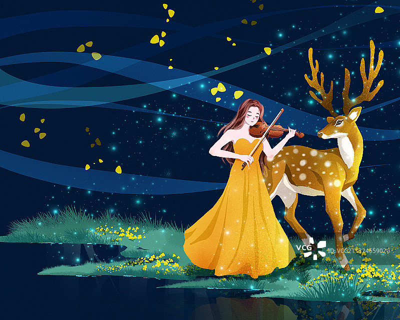 白露森林图片素材