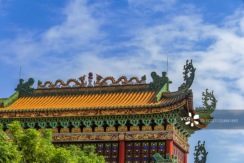 宝墨园位于广东省广州市番禺区沙湾镇紫坭村图片素材