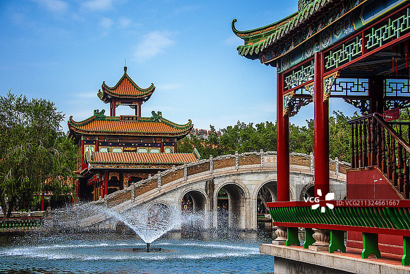 宝墨园位于广东省广州市番禺区沙湾镇紫坭村图片素材