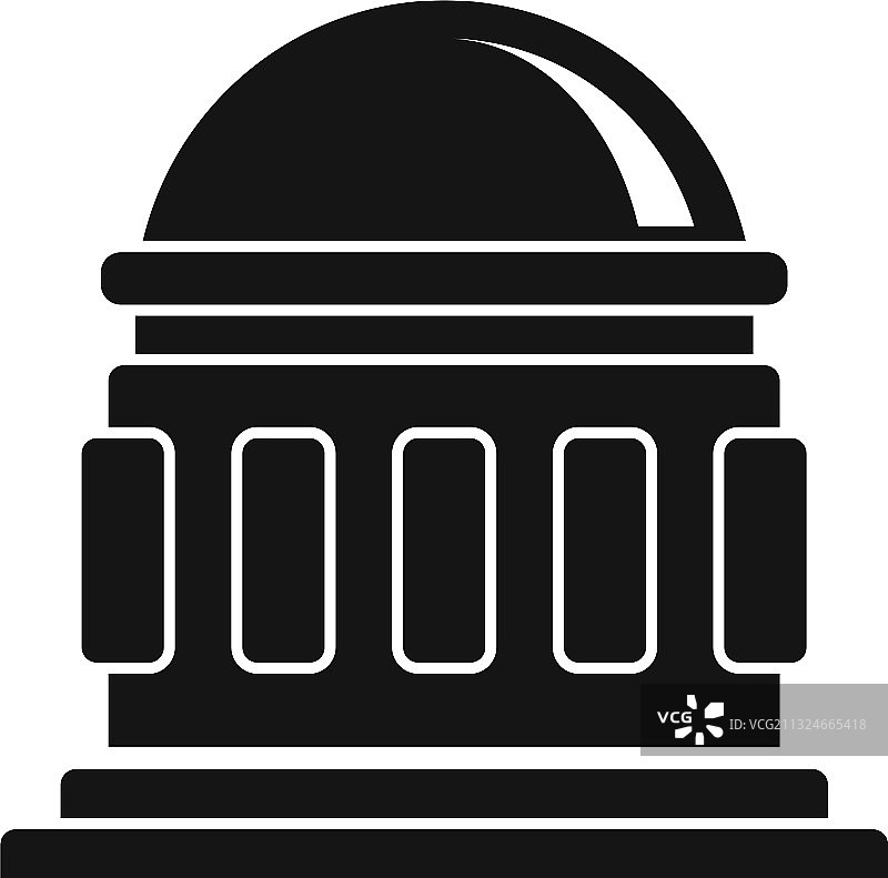 天文馆图标简约风格图片素材
