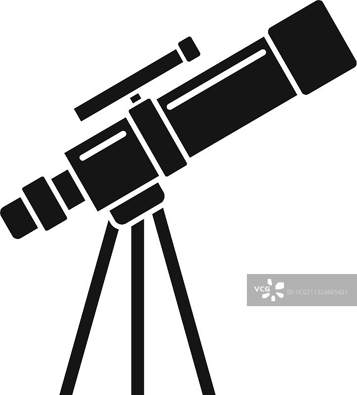 天文馆望远镜简约图标图片素材