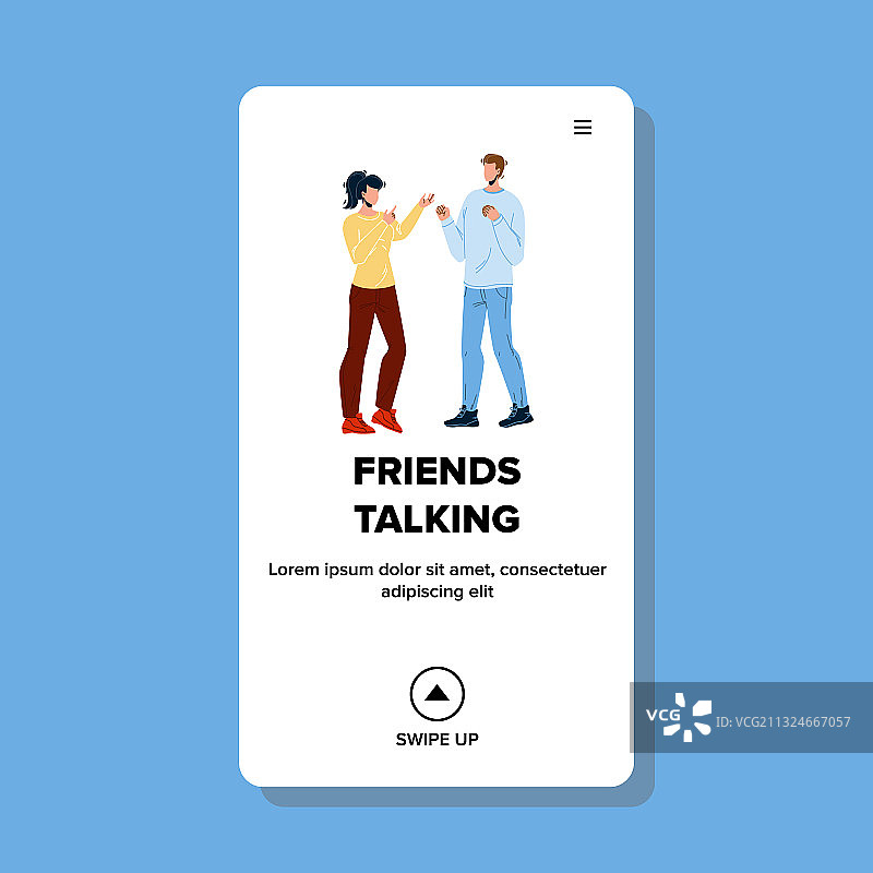 男人和女人在一起交谈图片素材