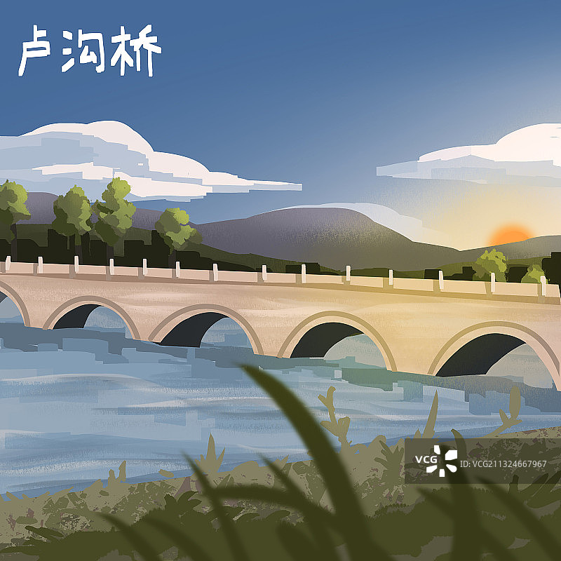 卢沟桥图片素材