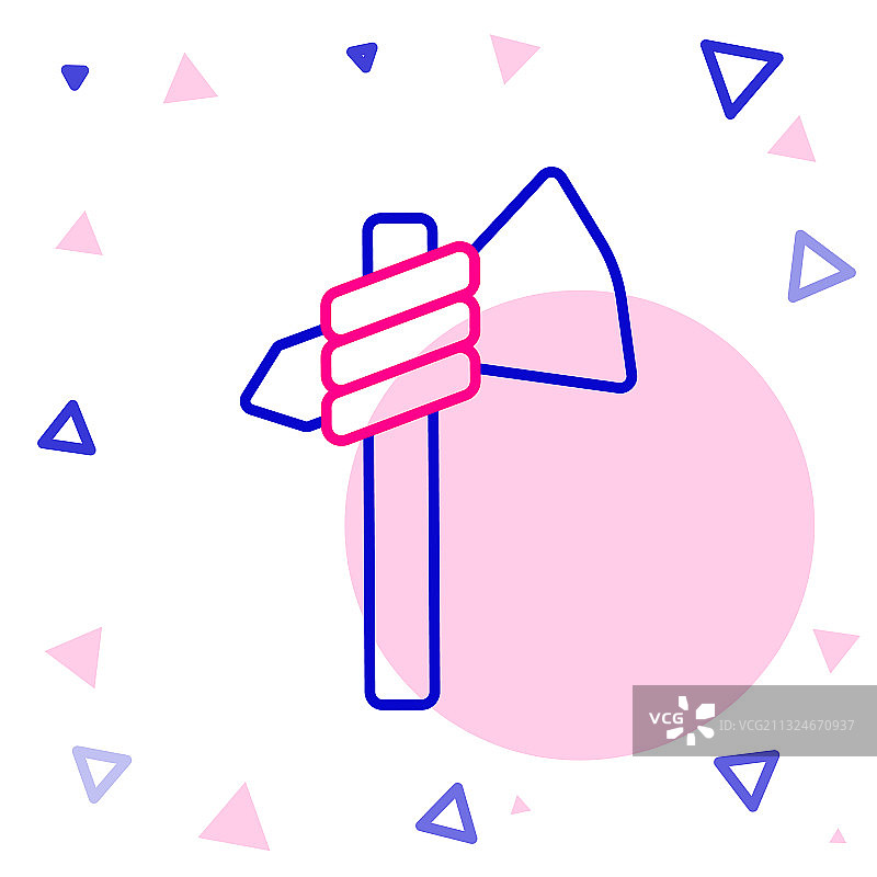 线条美洲原住民战斧图标图片素材