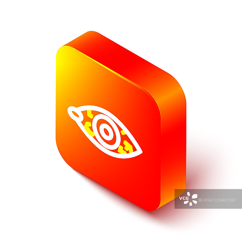 2.5D线条因病毒细菌感染引起的眼睛发红图片素材