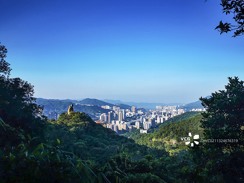 香港 九龙 狮子山 望夫石 沙田图片素材