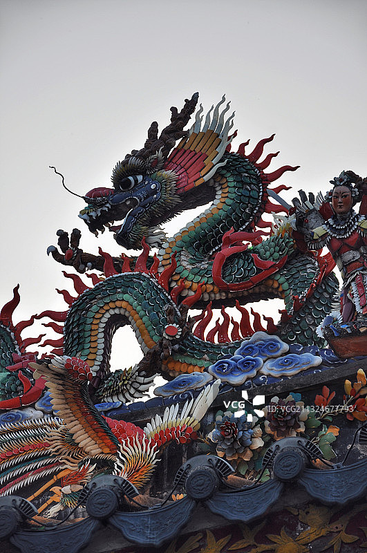 广东潮州天后宫 嵌瓷图片素材