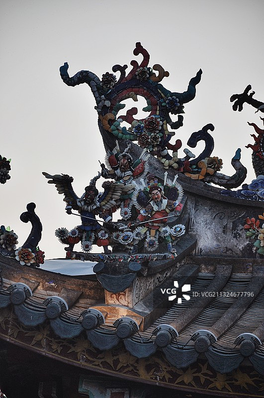 广东潮州天后宫 嵌瓷图片素材