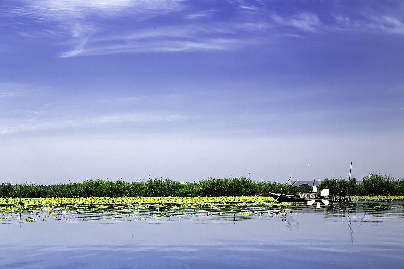 保定安新白洋淀景区图片素材