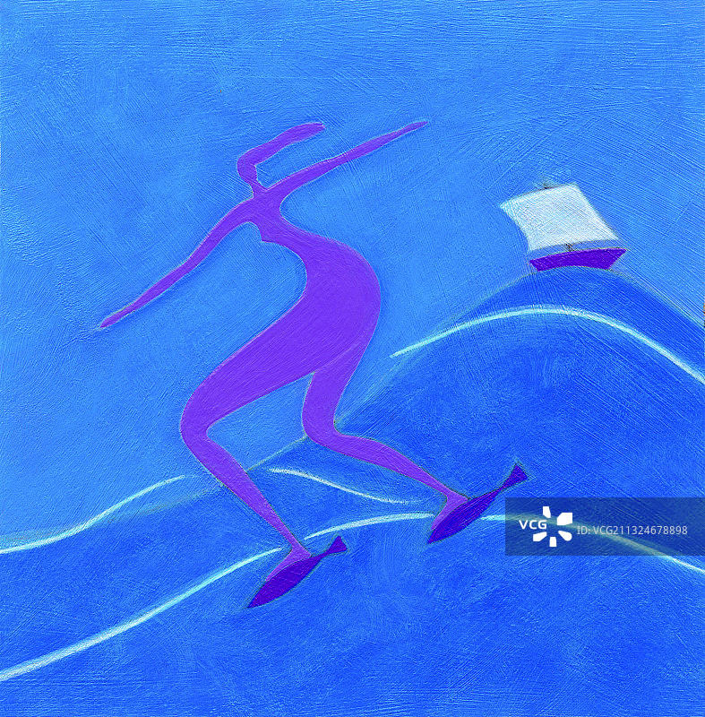 双鱼座星座标志插画图片素材