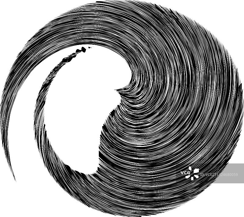 圆形螺旋旋流设计元件图片素材