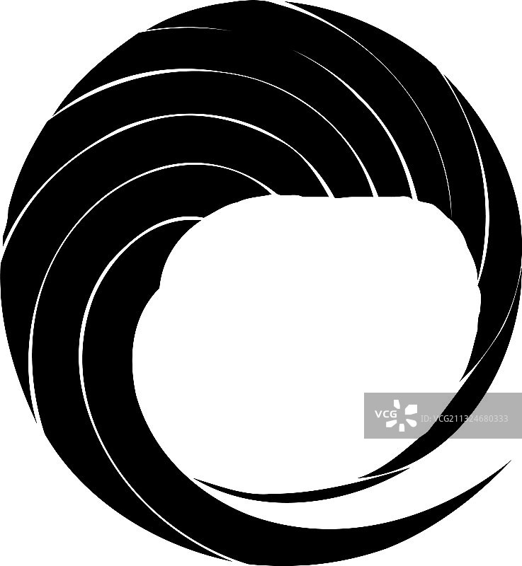 圆形螺旋旋流设计元件图片素材