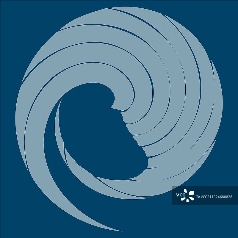 圆形螺旋旋流设计元件图片素材